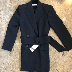 NWT black Zara size M blazer dress